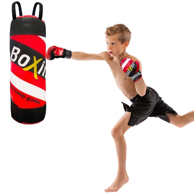 Set Boxeo Infantil 53cm Saco Y Guantes Juguete Niños - Lhua Store