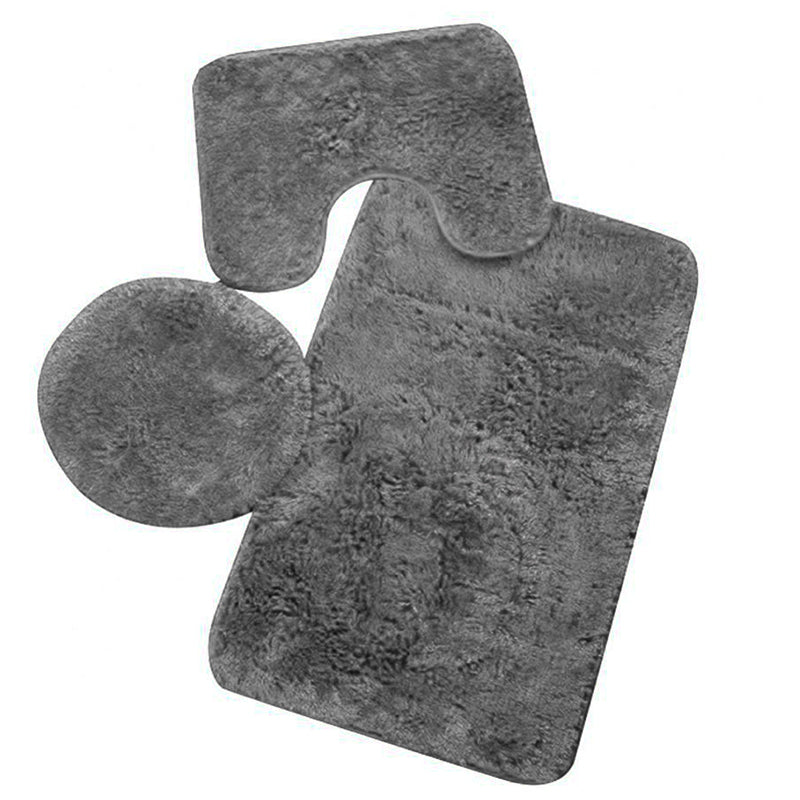 Set De Baño 3 Piezas Felpa Peluditos Microfibra - LhuaStore