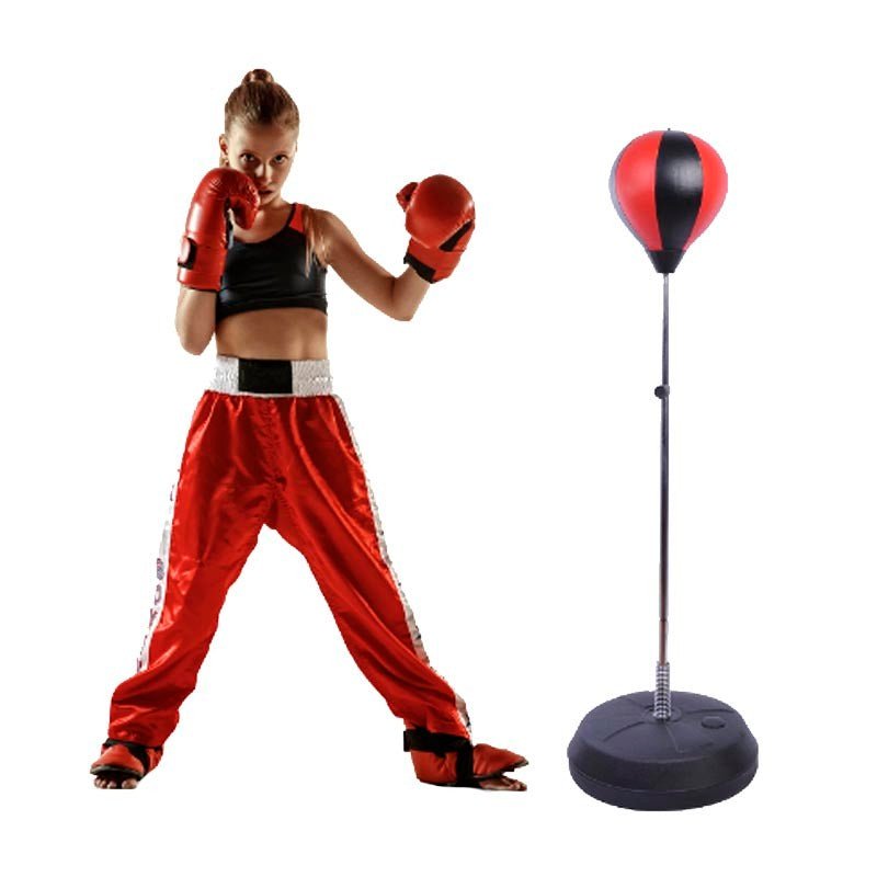 Set De Boxeo Puching Ball 109 cm Niños Altura Ajustable - LhuaStore