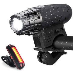 Set De Luces Led Delantera Y Trasera Para Bicicleta Recargable Impermeable - LhuaStore