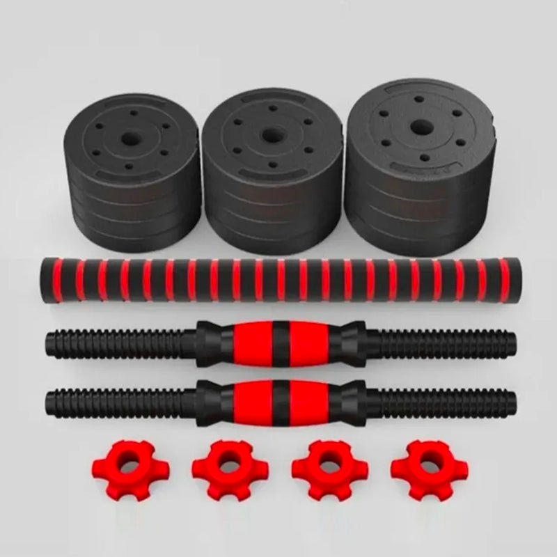 Set De Mancuernas 30kg Barra Armable Ajustable - LhuaStore