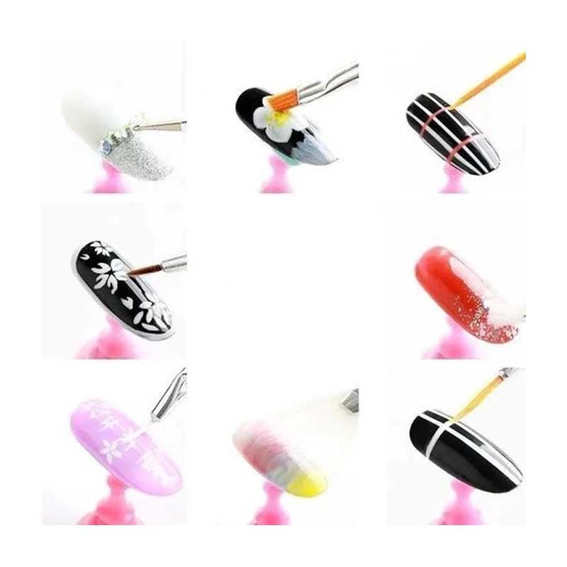 Set De Pinceles Para Uñas 15 Unid. Pfiffery Manicure Belleza - LhuaStore
