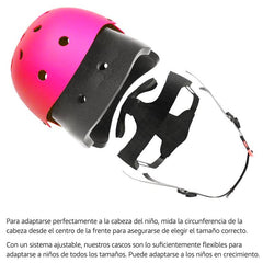 Set De Protección Niña Rosado Casco Rodillera Codera Muñequera - LhuaStore