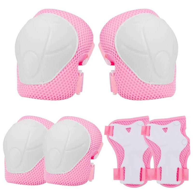 Set De Protección Niños Rosado Rodillera Codera Muñequera - LhuaStore