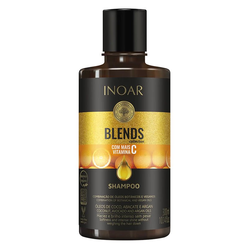 Shampoo Blends Inoar 300ml Vegano Vitamina C Brillo Hidrata - LhuaStore