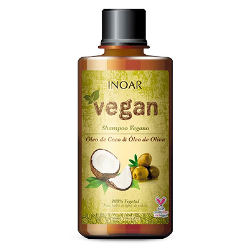 Shampoo Vegan Inoar 300ml Hidratante Nutrición Brillo - LhuaStore