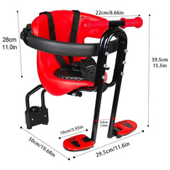 Silla Frontal De Bicicleta Bebés Y Niños 30kg Universal - LhuaStore