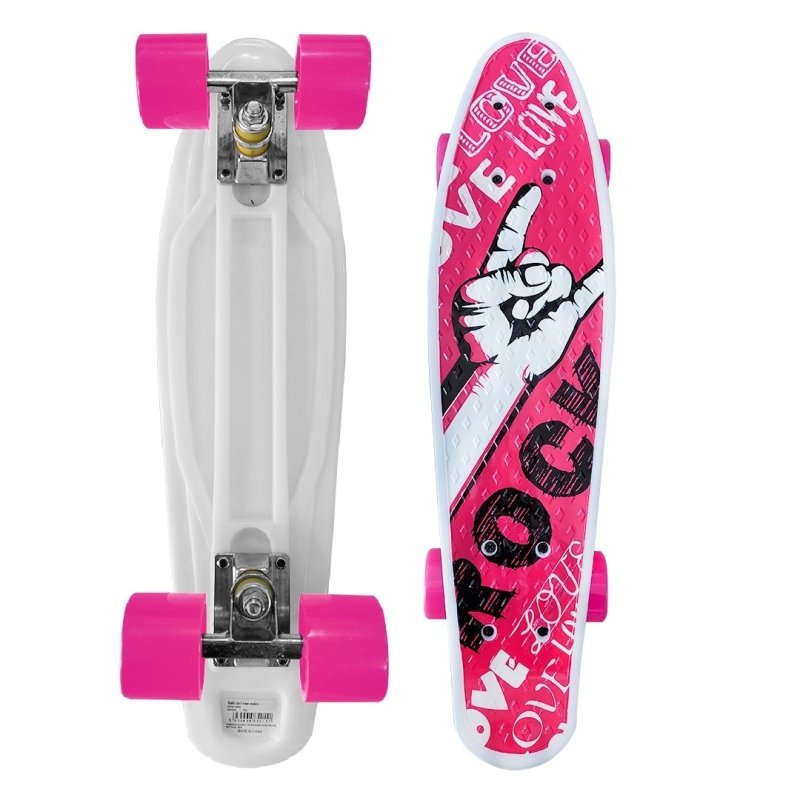 Skate Penny Board Patineta Love Rock Niños - LhuaStore