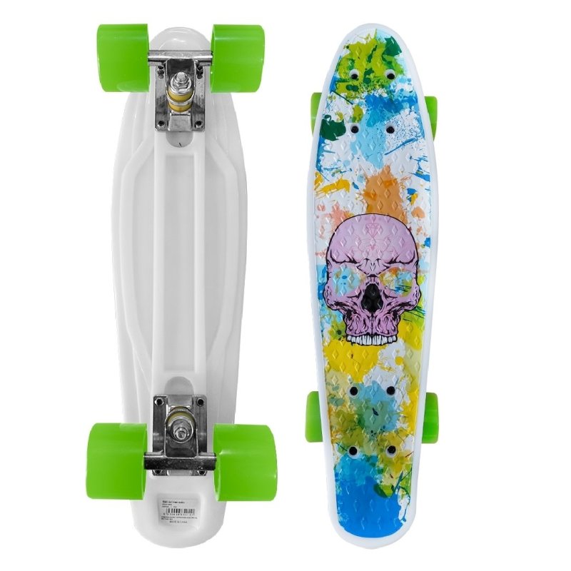Skate Penny Board Patineta Skull Full Color Niños - LhuaStore