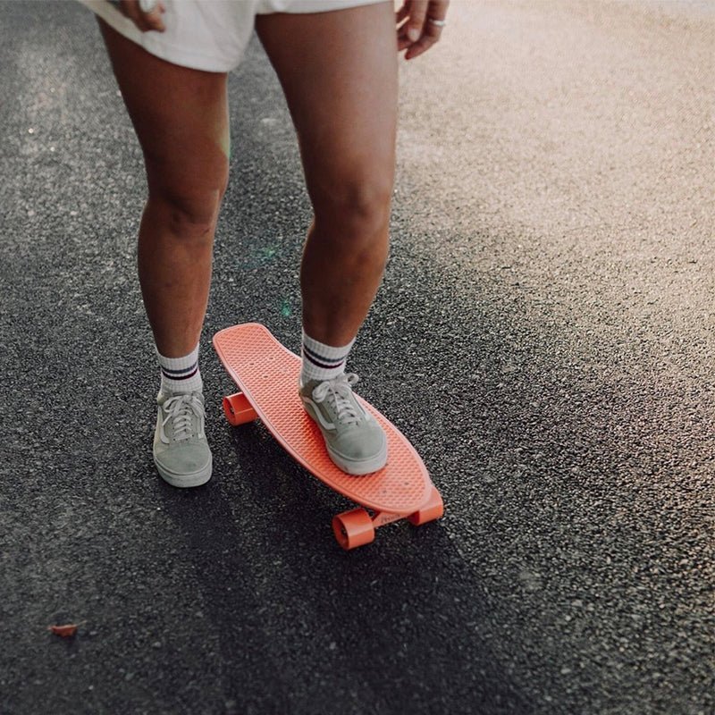 Skate Penny Cruiser Patineta Pink Flowers Ruedas Led Niños - LhuaStore