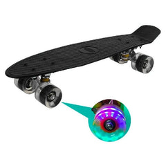 Skate Penny Patineta Negro Ruedas Led Niños - LhuaStore