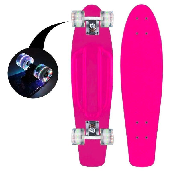 Skate Penny Patineta Rosado Ruedas Led Niños / Lhua Store
