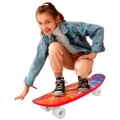 Skate Penny Slalom Patineta Red Flash Ruedas Led Niños - LhuaStore