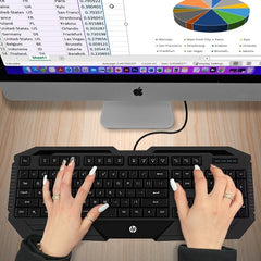 Teclado Gamer Hp K130 Membrana 4 Colores Iluminación - LhuaStore